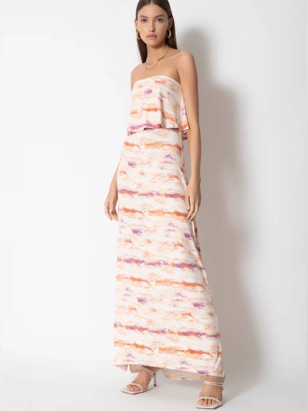 TART COLLECTIONS aeryn maxi dress in nuage rose size medium